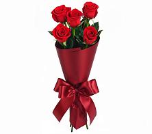 Букет 5 Красных роз Эдлесс Лав #REPLACE_PRED# Стекольный