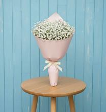 Букет цветов из:  Гипсофила в Стекольный