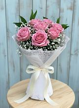 Букет цветов из:  Розы в Стекольный