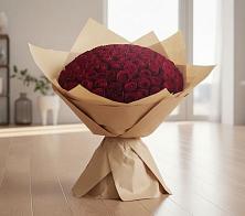 Букет 101 Красная роза в Стекольный