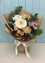 Букет цветов из:  Герберы и Хризантемы #REPLACE_PRED# Стекольный