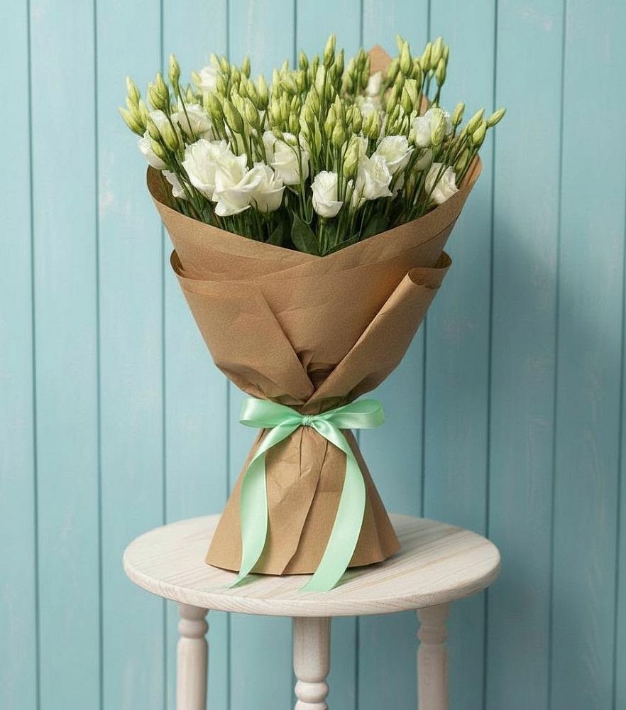 Букет цветов из: Лизиантусы в Стекольный