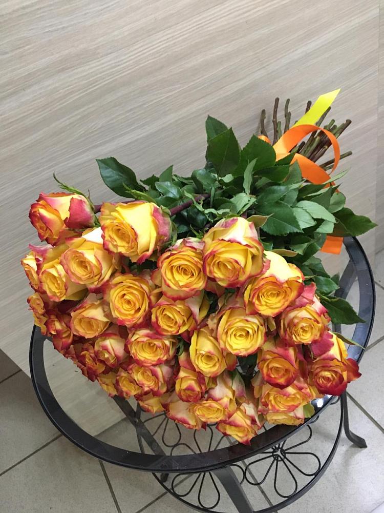 Букет Желтые розы в Стекольный