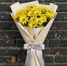 Букет цветов из:  Хризантемы в Стекольный