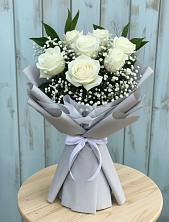 Букет цветов из:  Розы в Стекольный