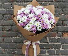 Букет цветов из:  Хризантемы в Стекольный