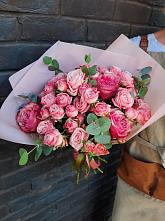 Букет цветов из:  Розы #REPLACE_PRED# Стекольный